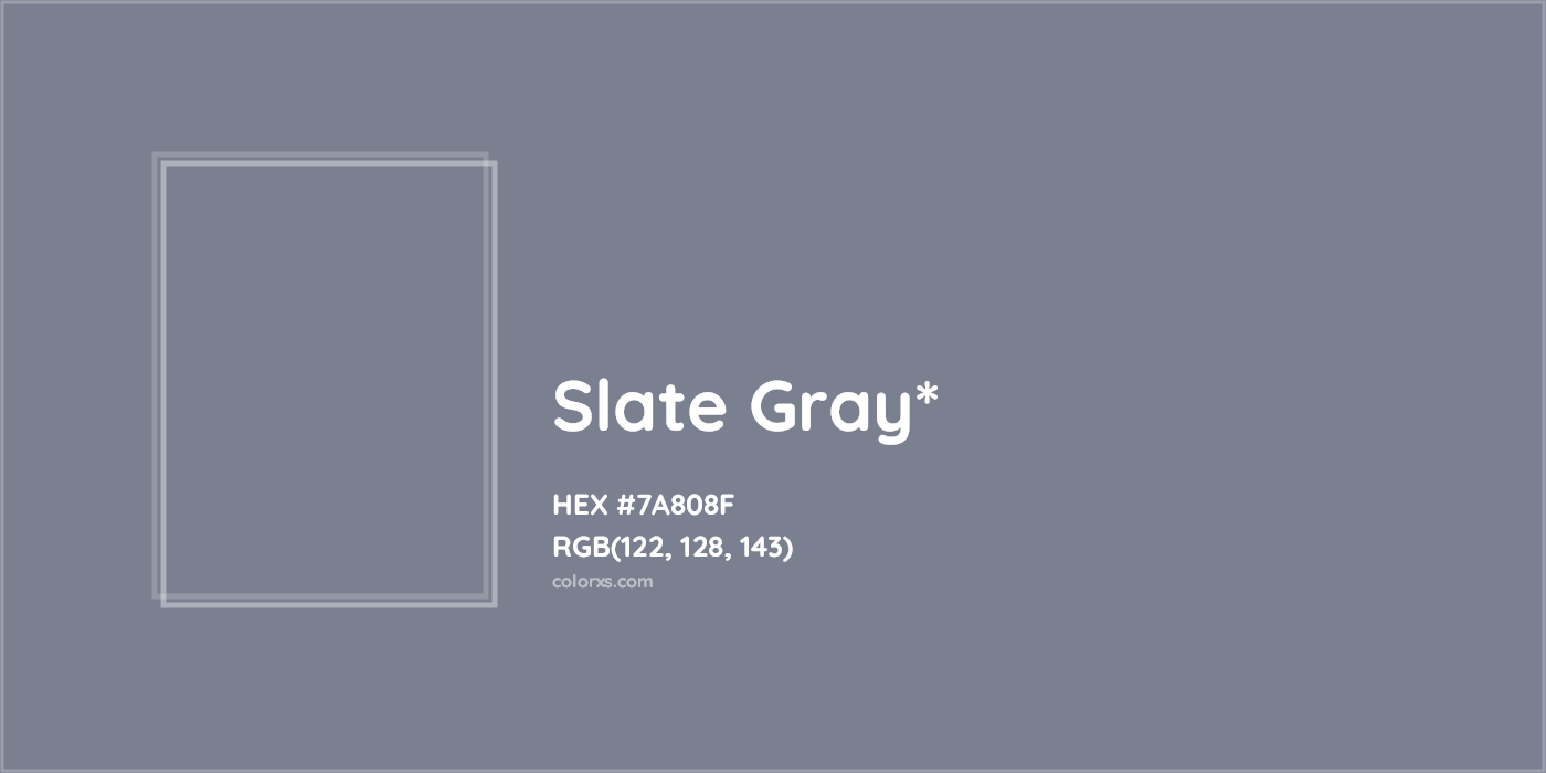 HEX #7A808F Color Name, Color Code, Palettes, Similar Paints, Images