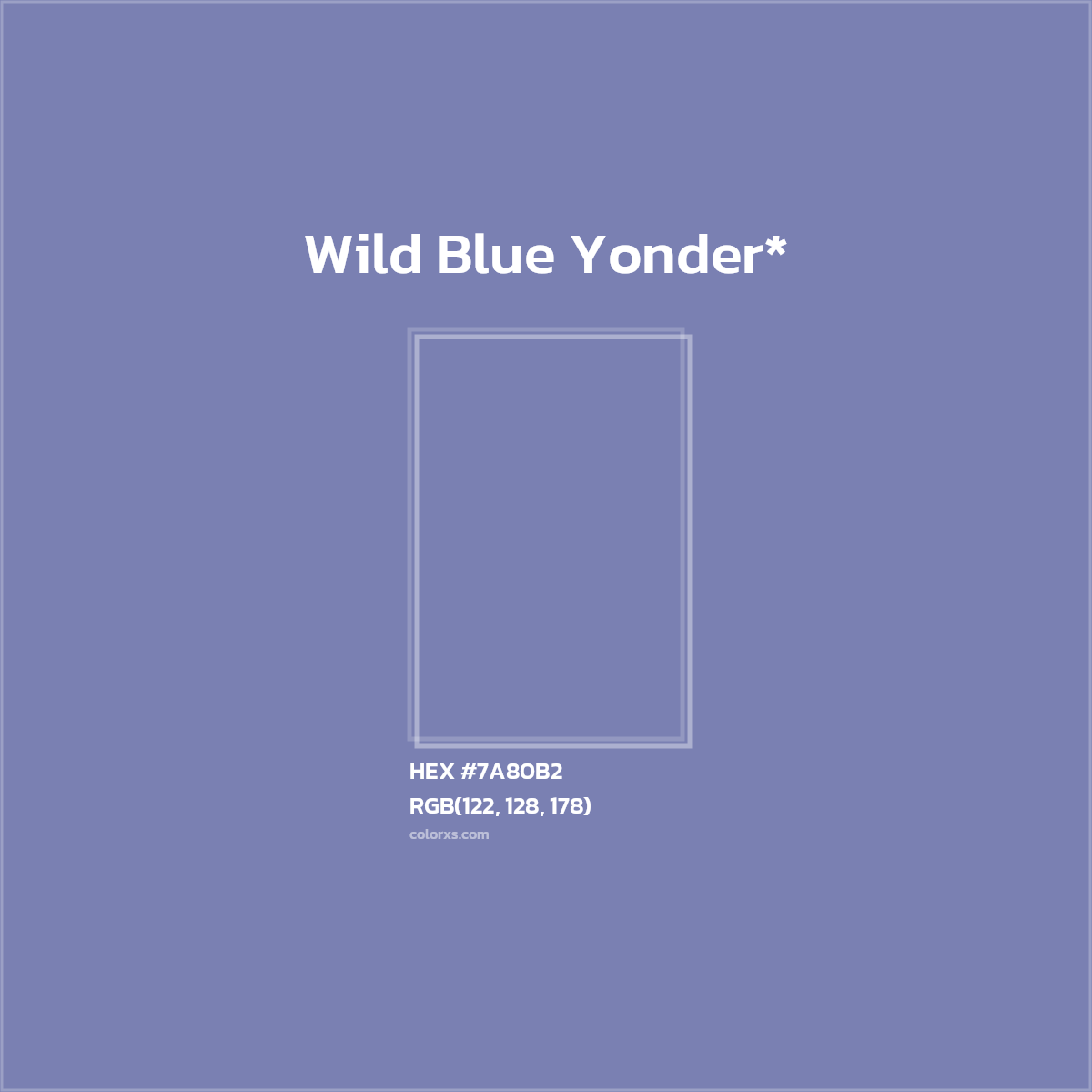 HEX #7A80B2 Color Name, Color Code, Palettes, Similar Paints, Images