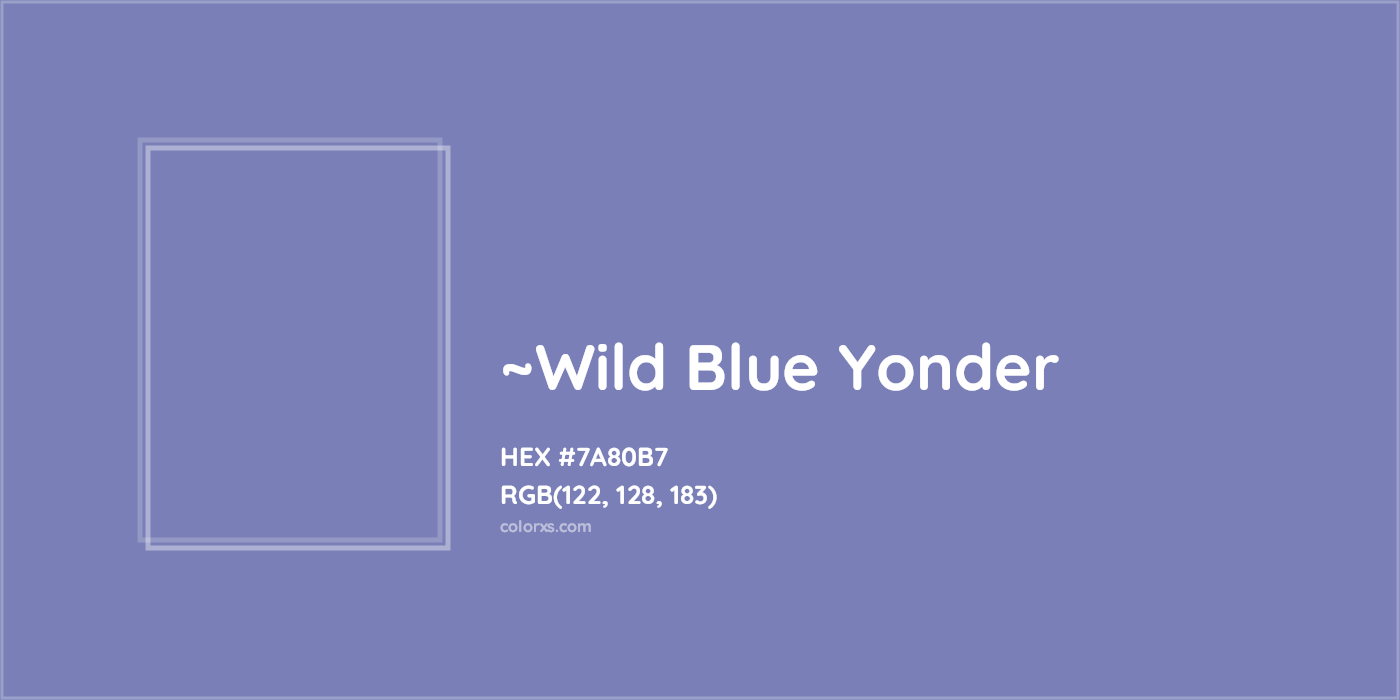 HEX #7A80B7 Color Name, Color Code, Palettes, Similar Paints, Images