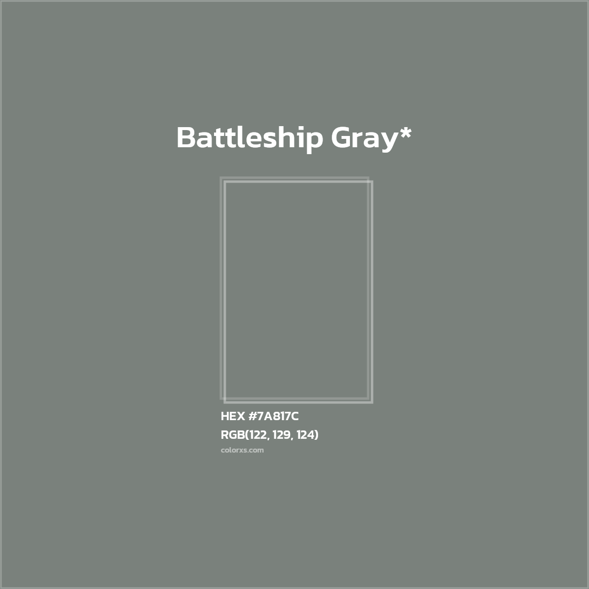 HEX #7A817C Color Name, Color Code, Palettes, Similar Paints, Images