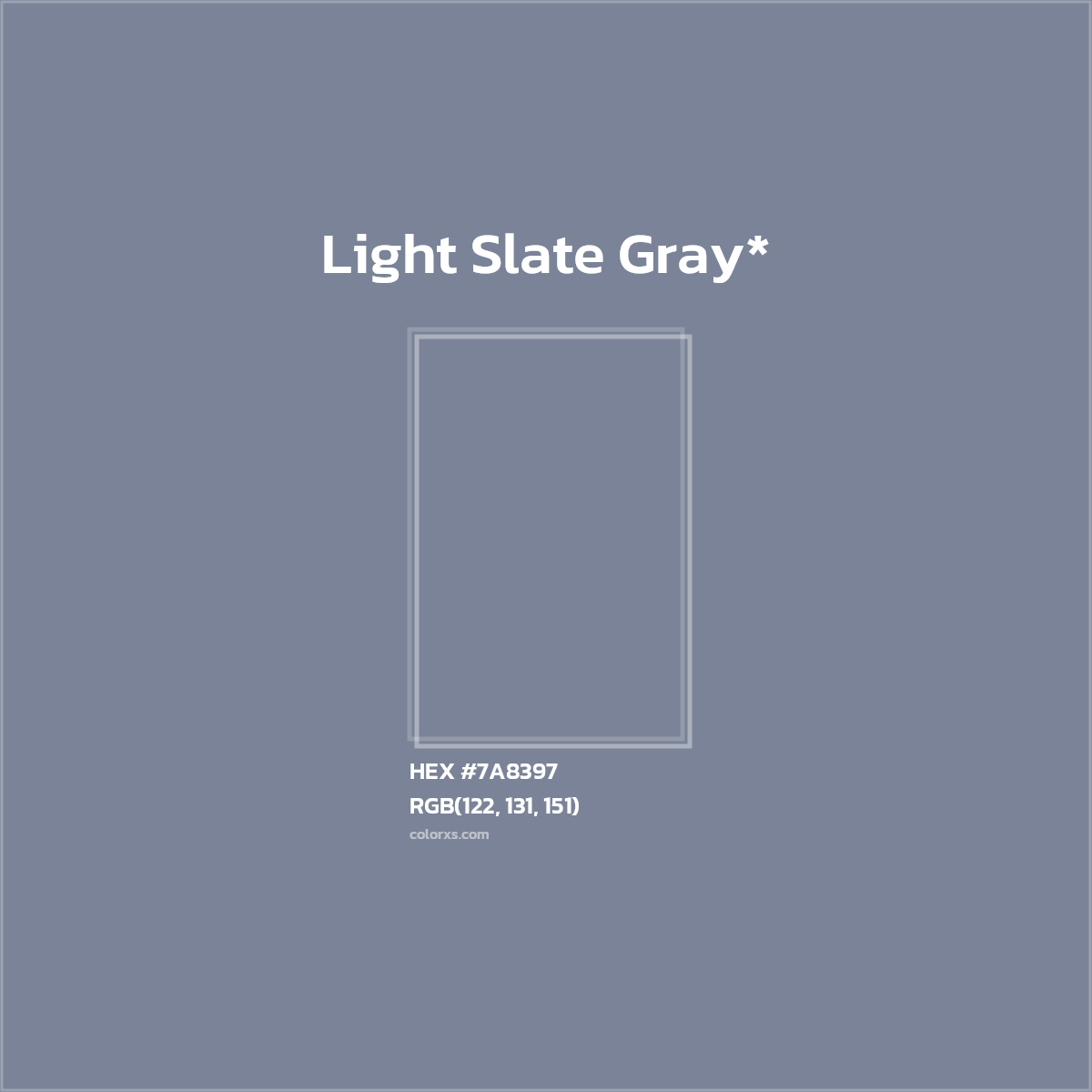 HEX #7A8397 Color Name, Color Code, Palettes, Similar Paints, Images