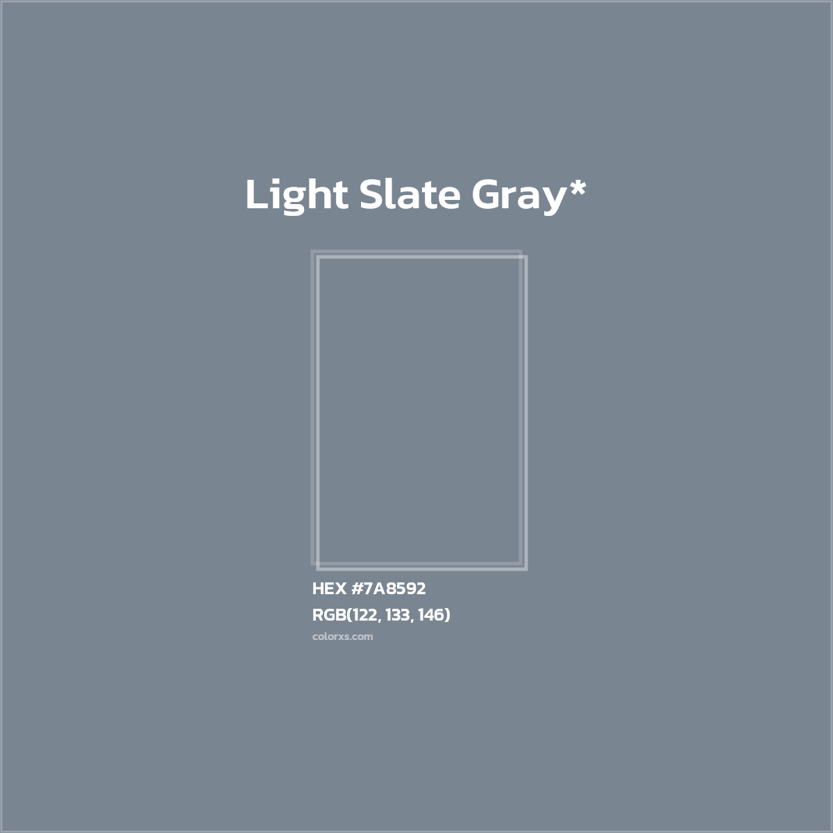 HEX #7A8592 Color Name, Color Code, Palettes, Similar Paints, Images