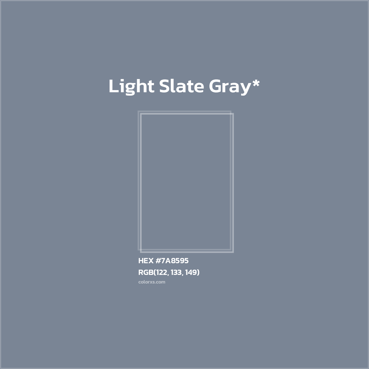 HEX #7A8595 Color Name, Color Code, Palettes, Similar Paints, Images