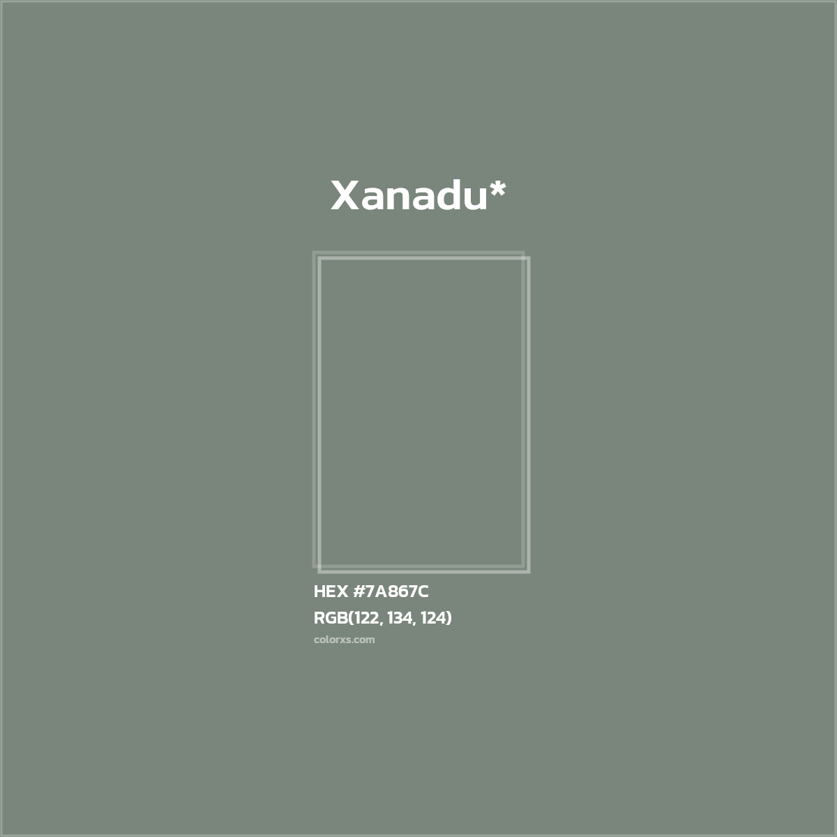 HEX #7A867C Color Name, Color Code, Palettes, Similar Paints, Images