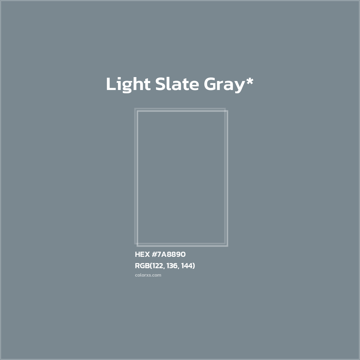 HEX #7A8890 Color Name, Color Code, Palettes, Similar Paints, Images