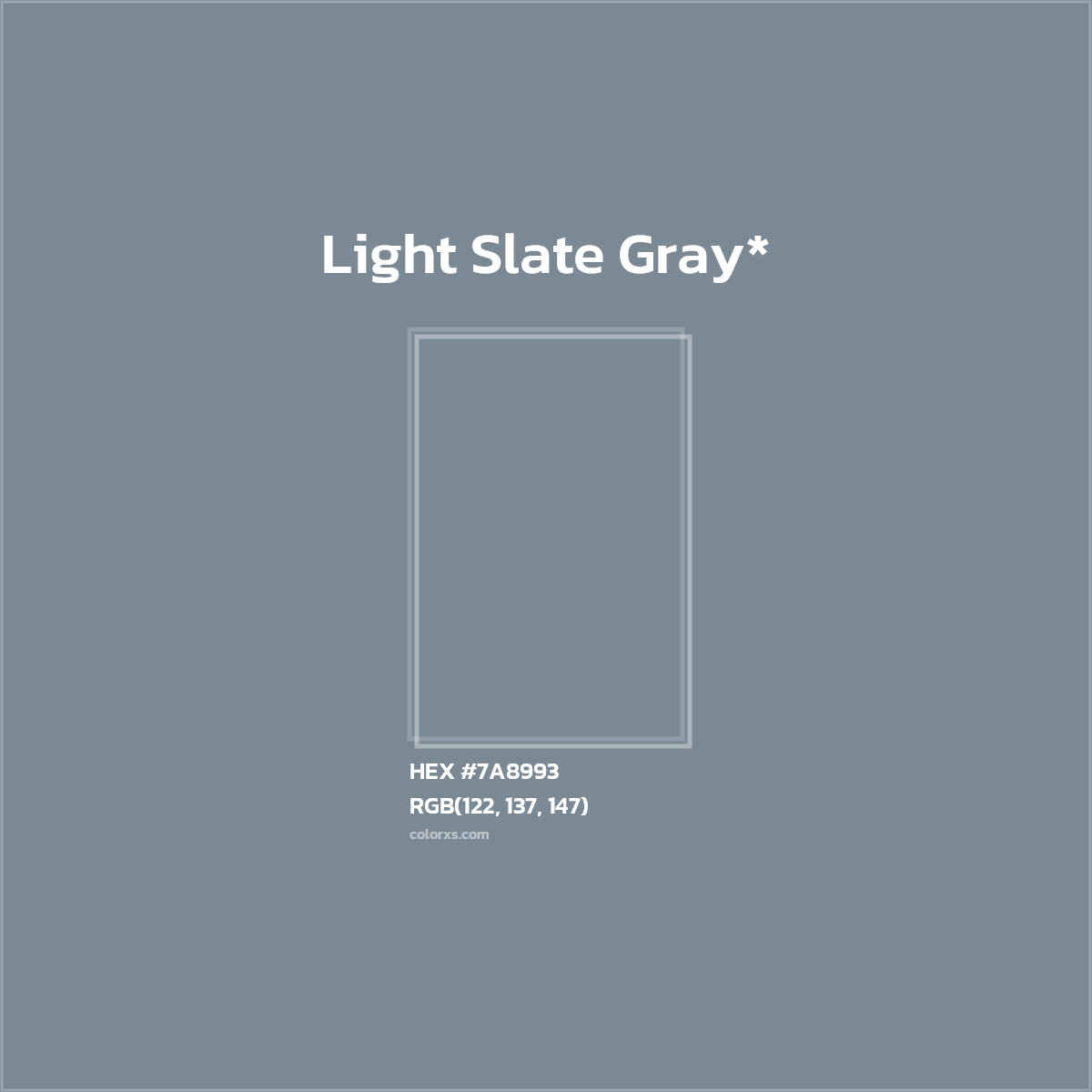 HEX #7A8993 Color Name, Color Code, Palettes, Similar Paints, Images