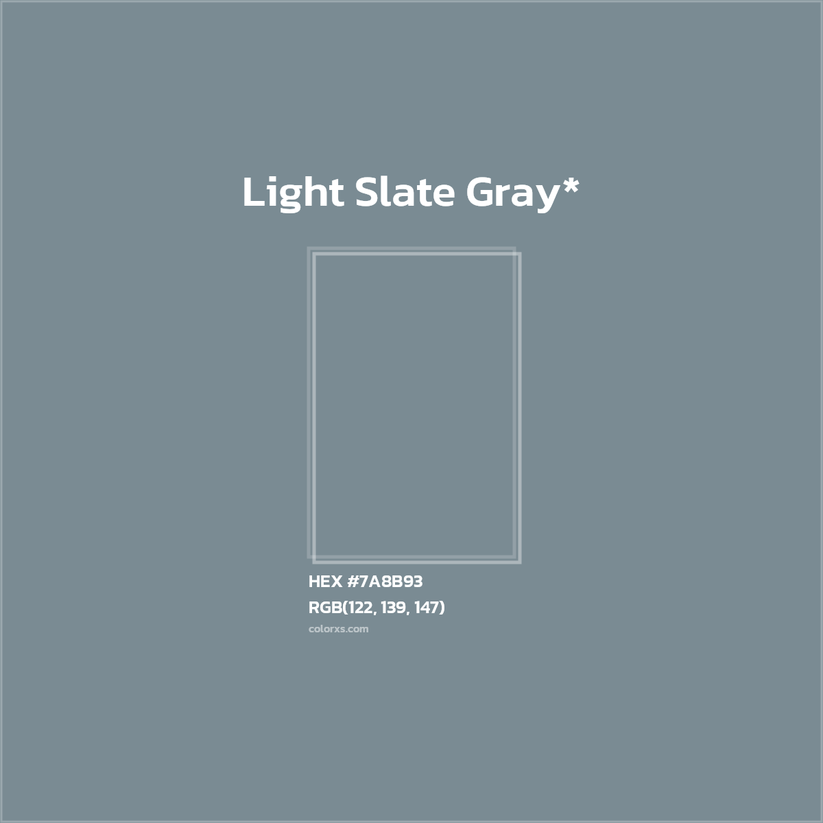 HEX #7A8B93 Color Name, Color Code, Palettes, Similar Paints, Images