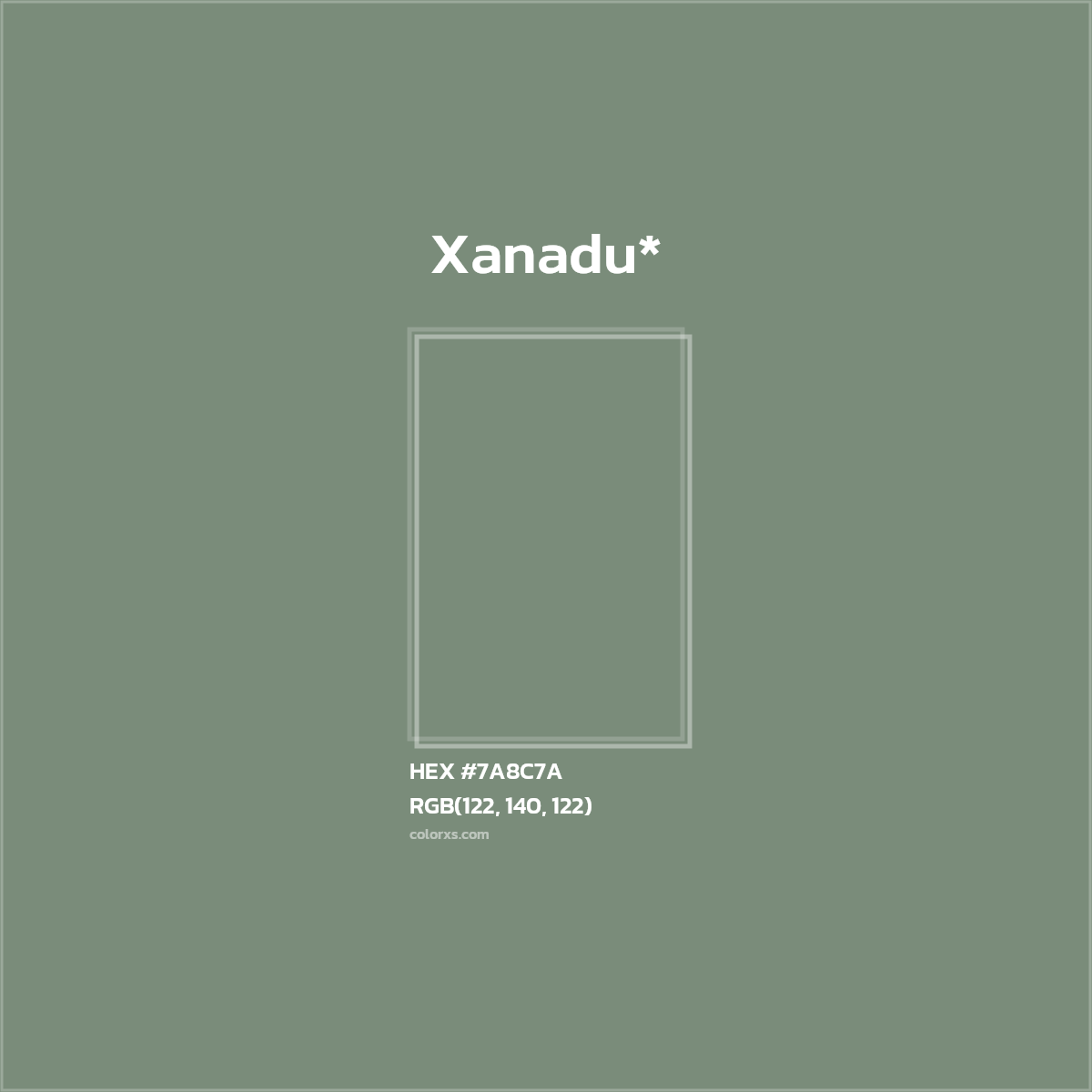 HEX #7A8C7A Color Name, Color Code, Palettes, Similar Paints, Images