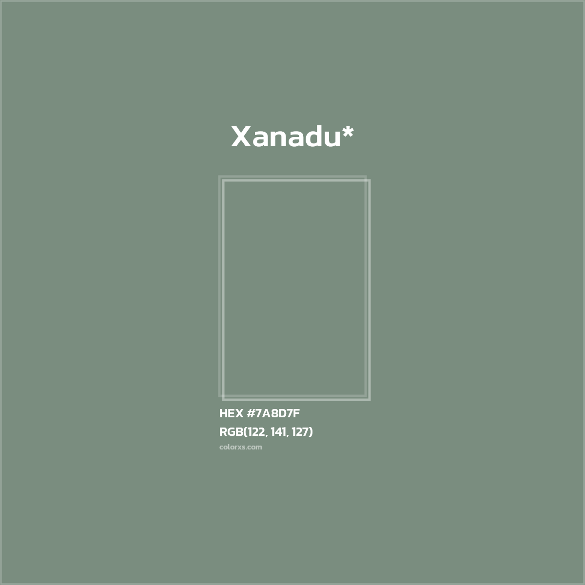 HEX #7A8D7F Color Name, Color Code, Palettes, Similar Paints, Images