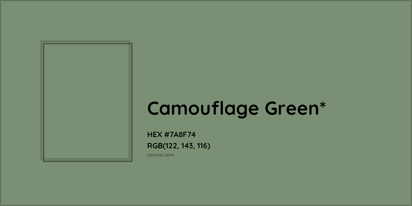 HEX #7A8F74 Color Name, Color Code, Palettes, Similar Paints, Images