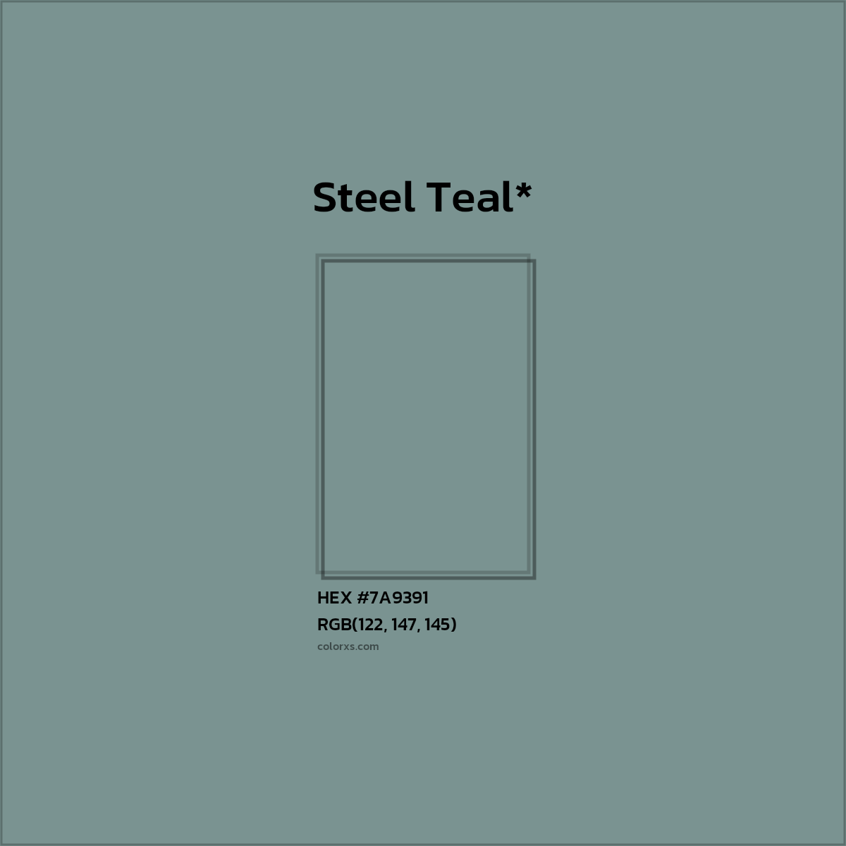 HEX #7A9391 Color Name, Color Code, Palettes, Similar Paints, Images