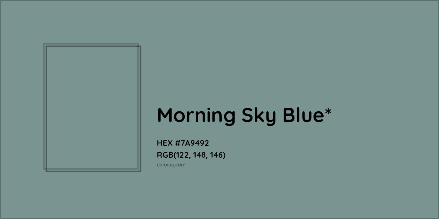 HEX #7A9492 Color Name, Color Code, Palettes, Similar Paints, Images