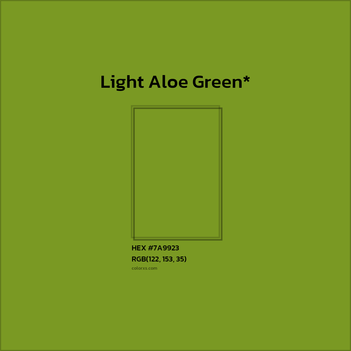 HEX #7A9923 Color Name, Color Code, Palettes, Similar Paints, Images