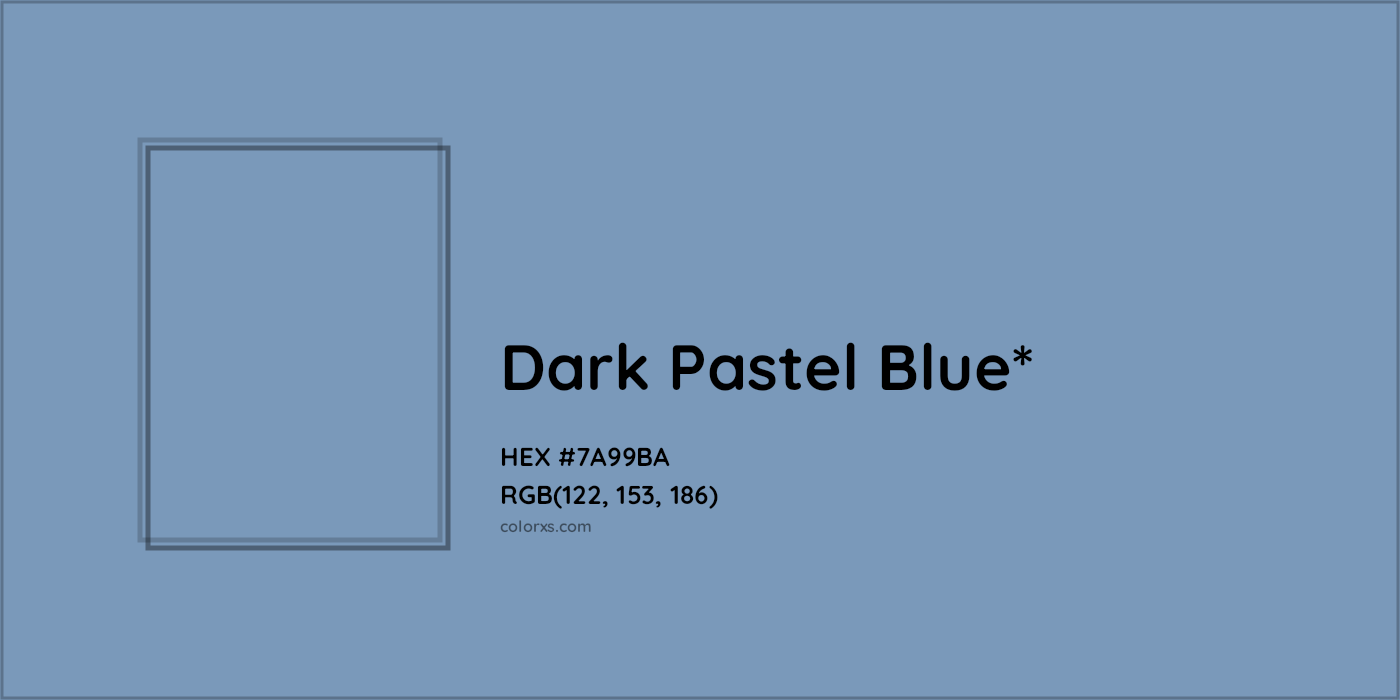 HEX #7A99BA Color Name, Color Code, Palettes, Similar Paints, Images