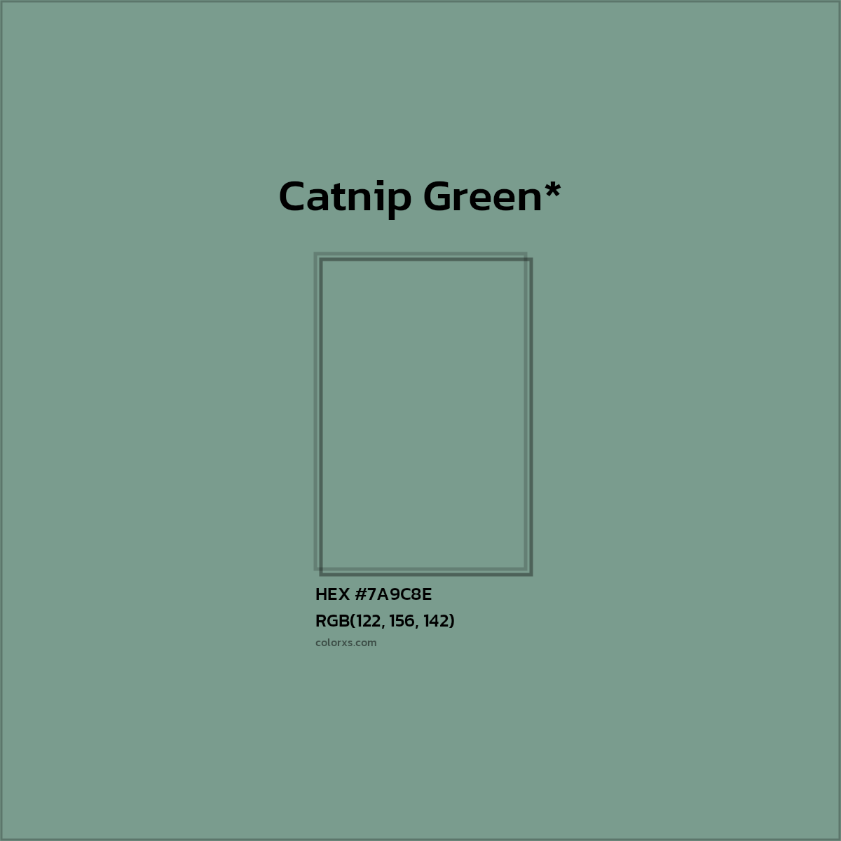 HEX #7A9C8E Color Name, Color Code, Palettes, Similar Paints, Images