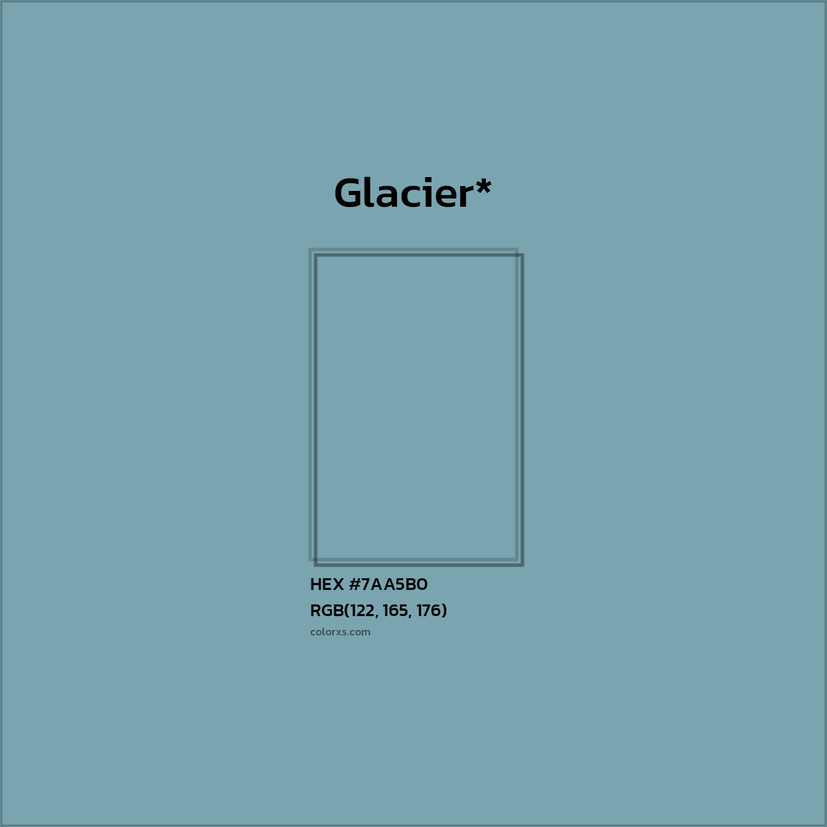 HEX #7AA5B0 Color Name, Color Code, Palettes, Similar Paints, Images