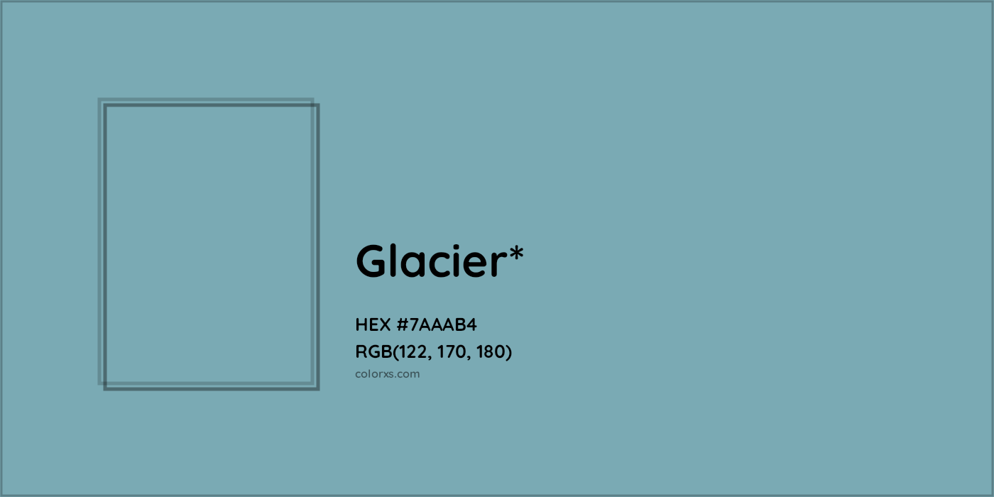 HEX #7AAAB4 Color Name, Color Code, Palettes, Similar Paints, Images