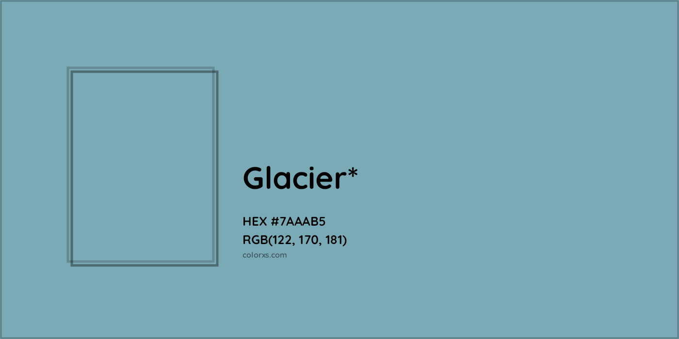 HEX #7AAAB5 Color Name, Color Code, Palettes, Similar Paints, Images