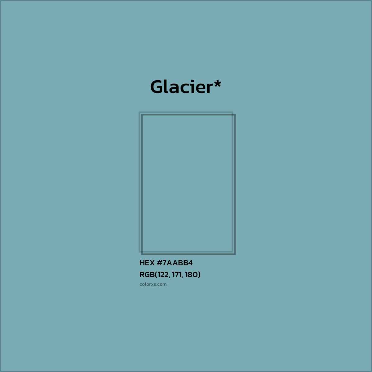 HEX #7AABB4 Color Name, Color Code, Palettes, Similar Paints, Images
