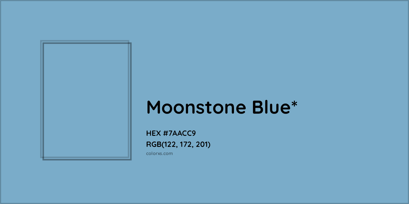 HEX #7AACC9 Color Name, Color Code, Palettes, Similar Paints, Images