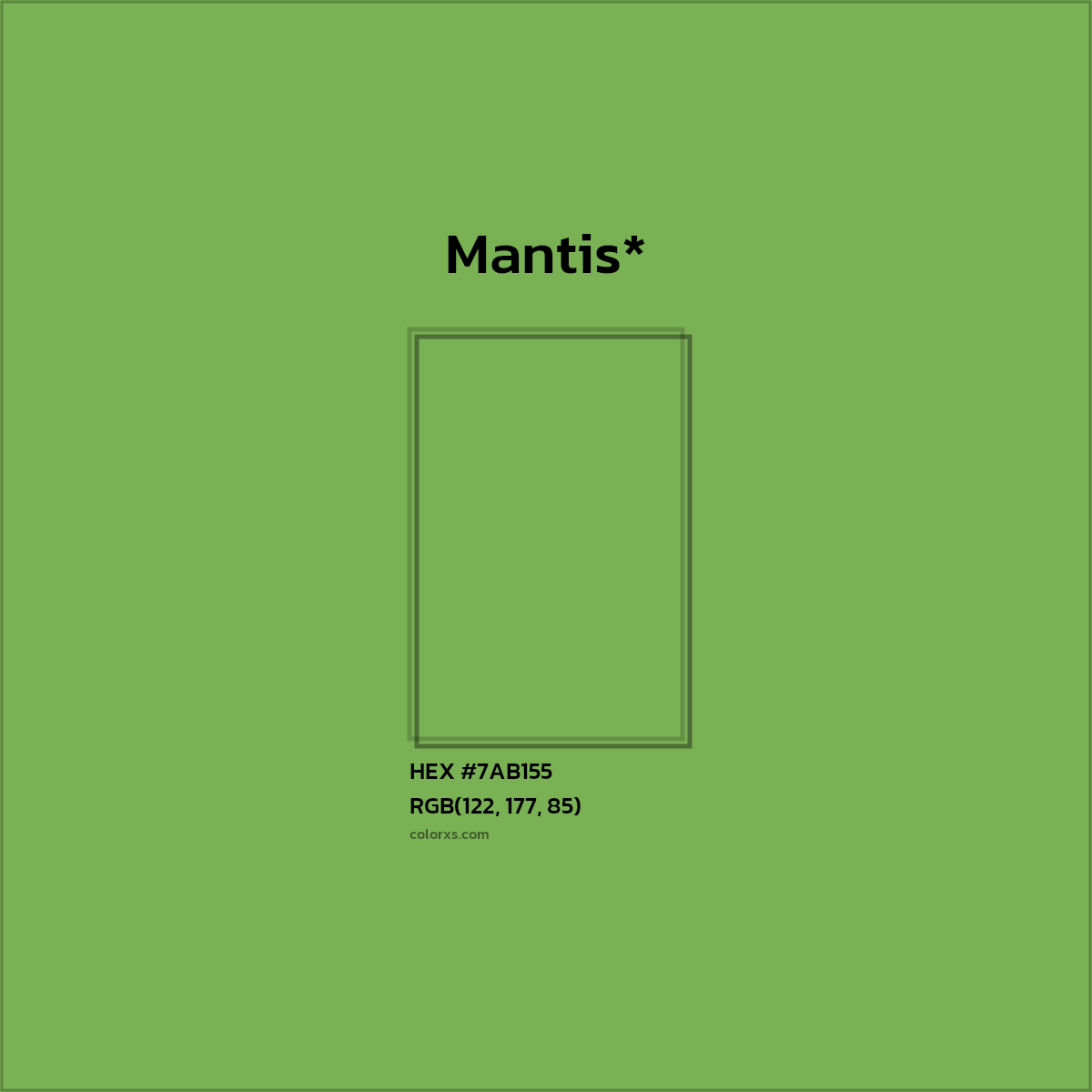 HEX #7AB155 Color Name, Color Code, Palettes, Similar Paints, Images