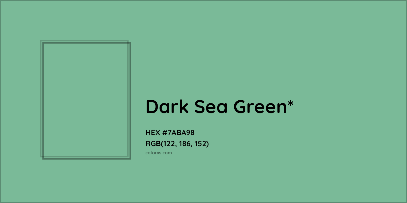 HEX #7ABA98 Color Name, Color Code, Palettes, Similar Paints, Images