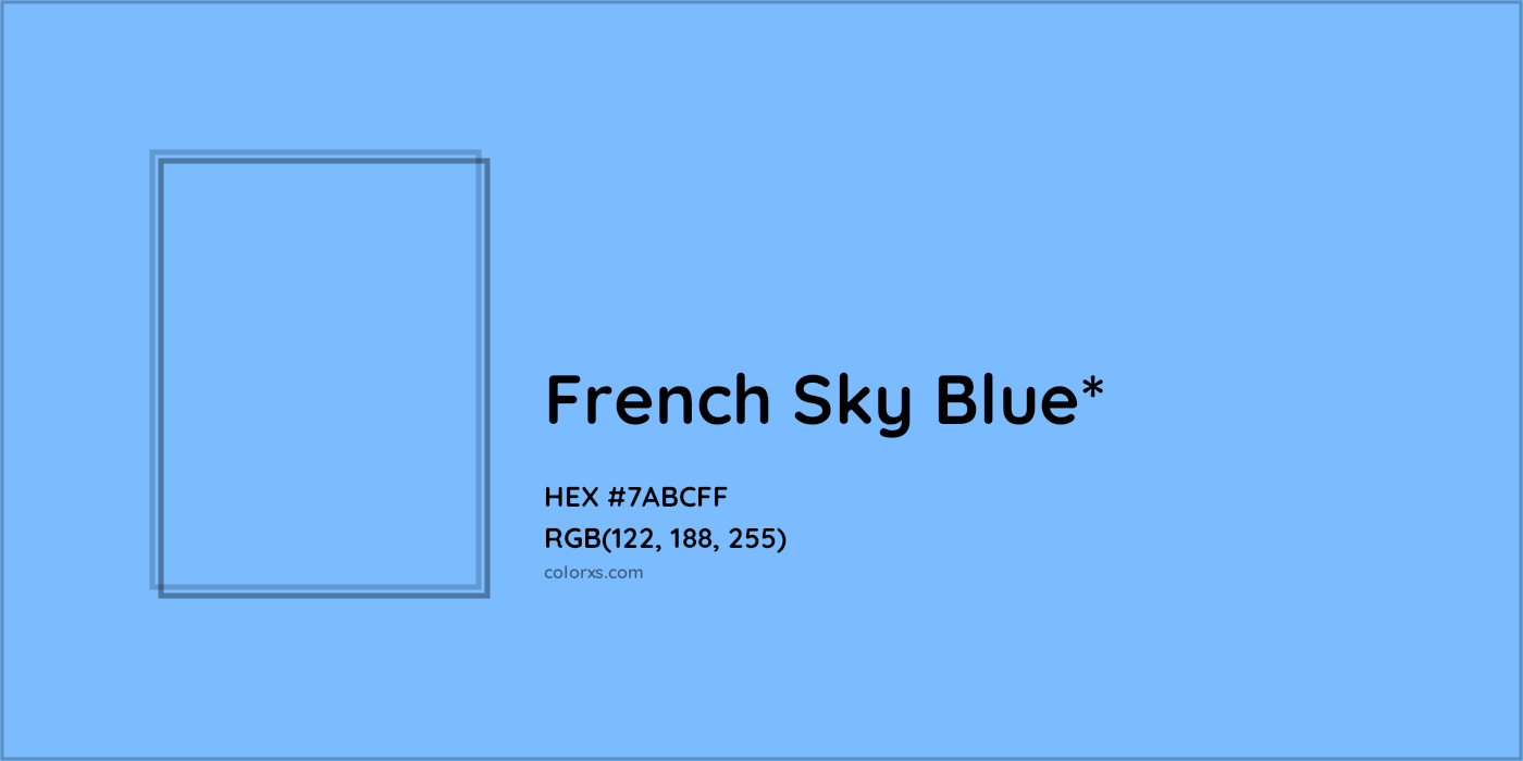 HEX #7ABCFF Color Name, Color Code, Palettes, Similar Paints, Images