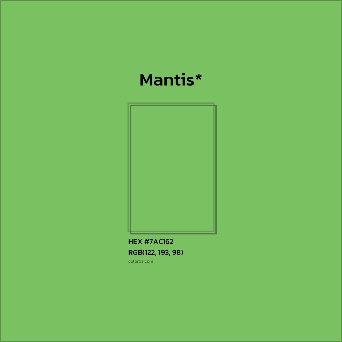 HEX #7AC162 Color Name, Color Code, Palettes, Similar Paints, Images