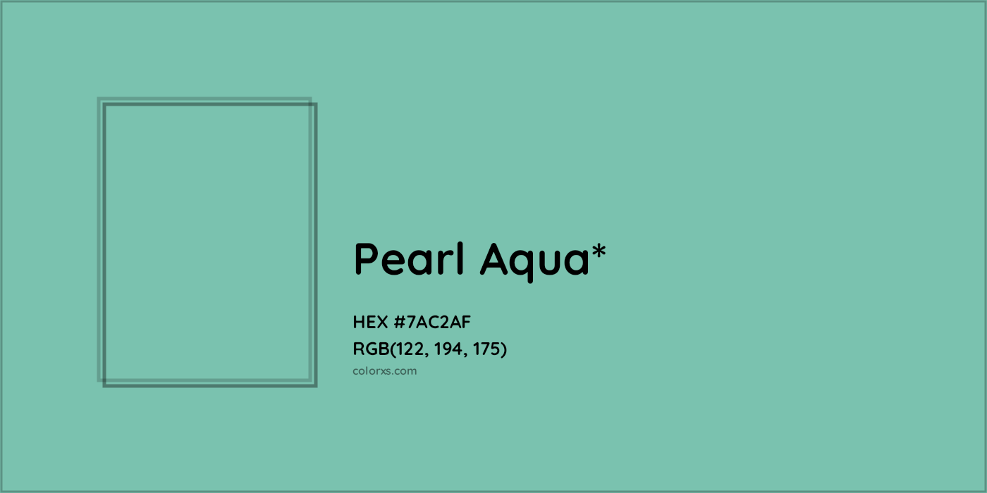 HEX #7AC2AF Color Name, Color Code, Palettes, Similar Paints, Images