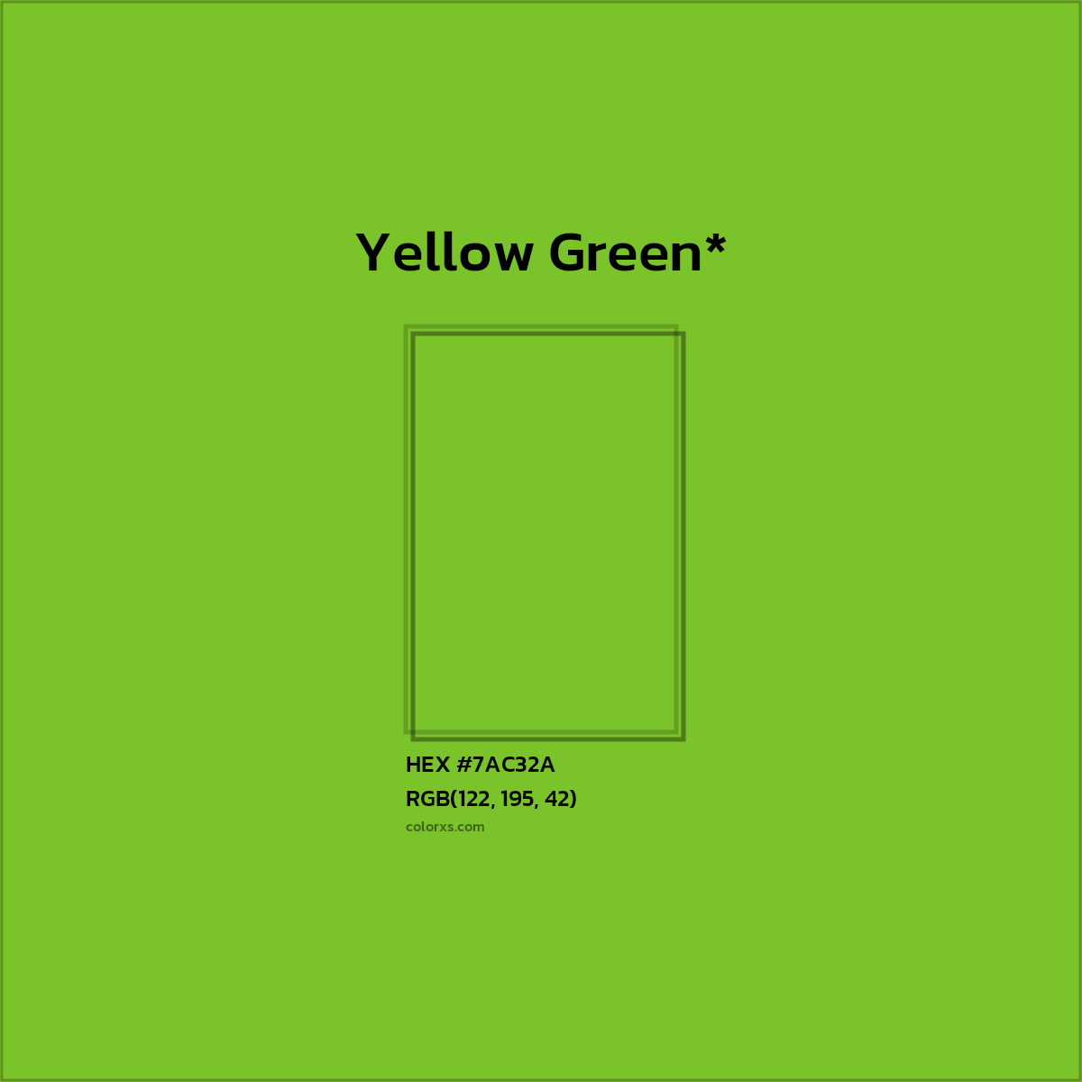 HEX #7AC32A Color Name, Color Code, Palettes, Similar Paints, Images