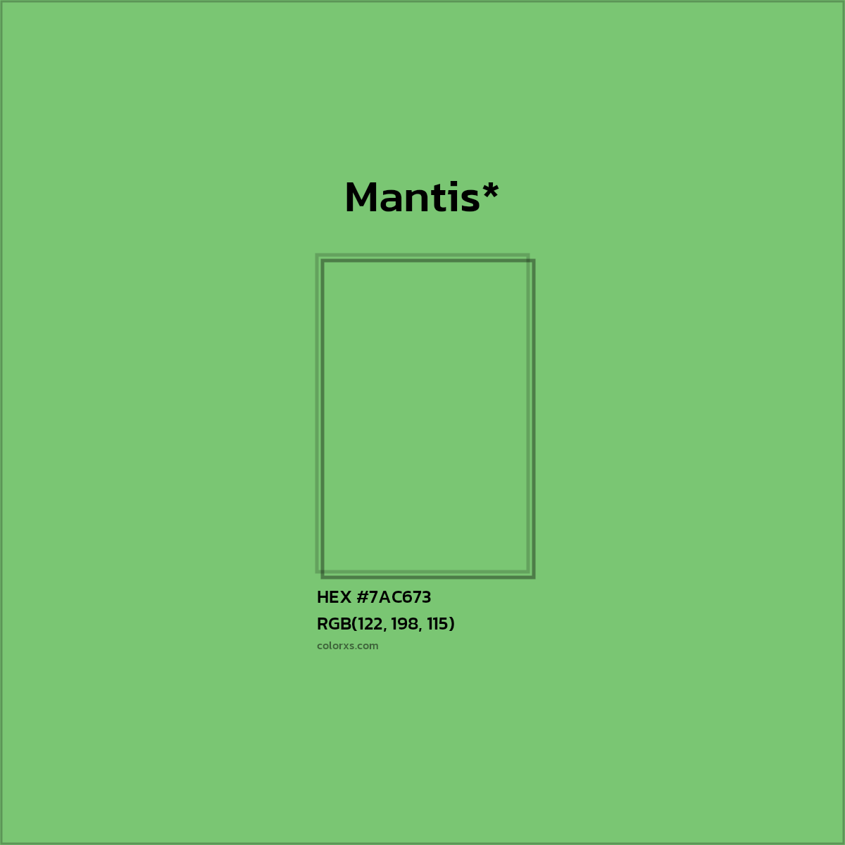 HEX #7AC673 Color Name, Color Code, Palettes, Similar Paints, Images