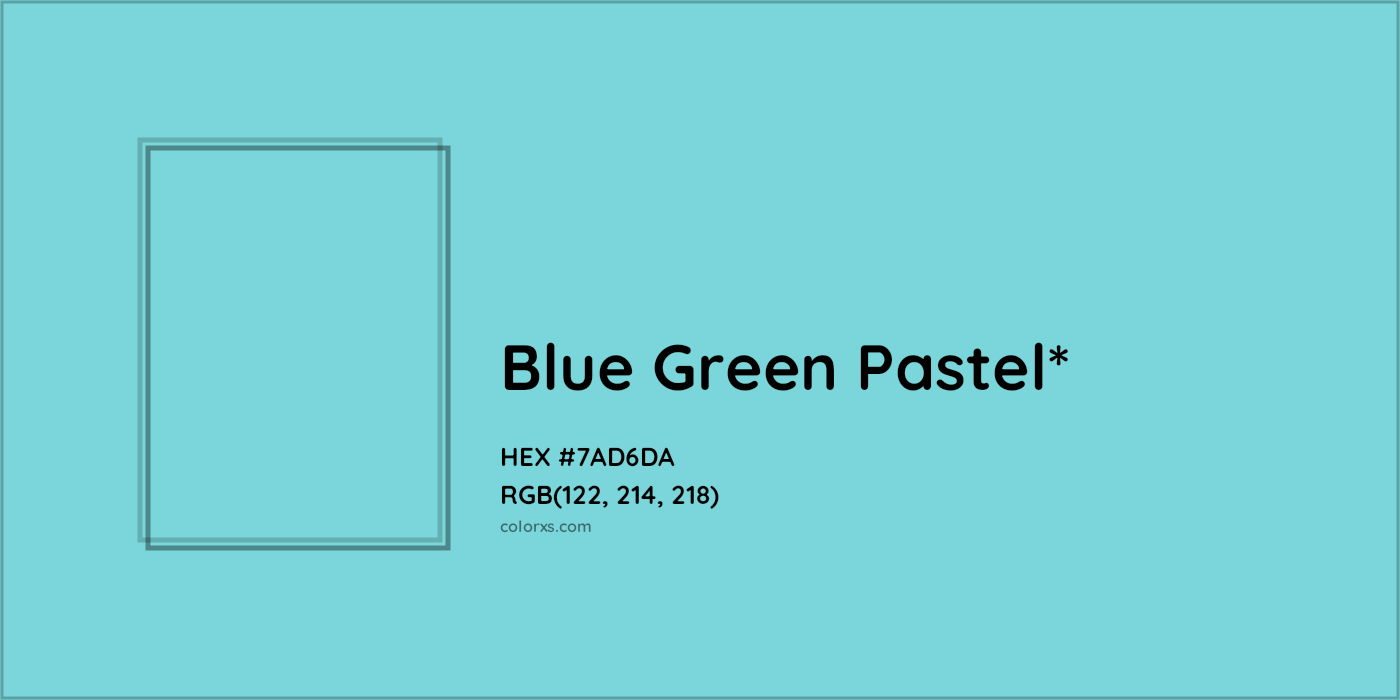 HEX #7AD6DA Color Name, Color Code, Palettes, Similar Paints, Images