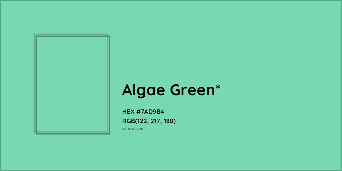 HEX #7AD9B4 Color Name, Color Code, Palettes, Similar Paints, Images