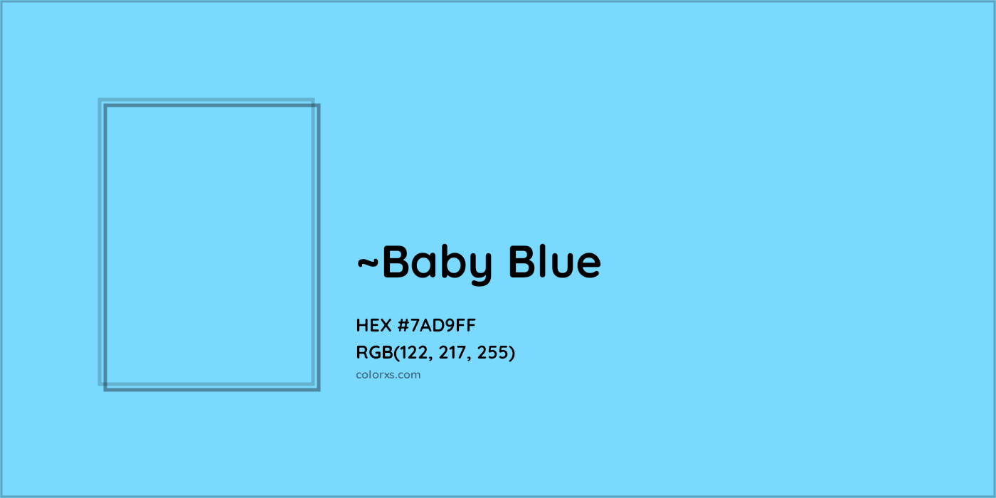 HEX #7AD9FF Color Name, Color Code, Palettes, Similar Paints, Images