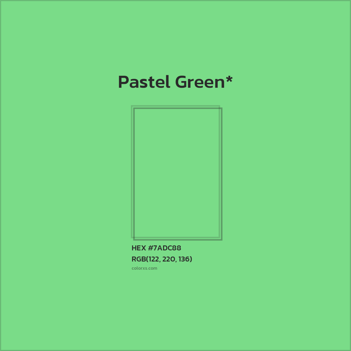 HEX #7ADC88 Color Name, Color Code, Palettes, Similar Paints, Images