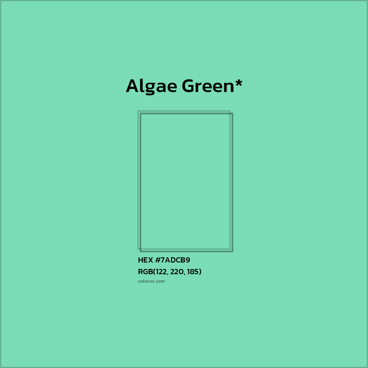 HEX #7ADCB9 Color Name, Color Code, Palettes, Similar Paints, Images