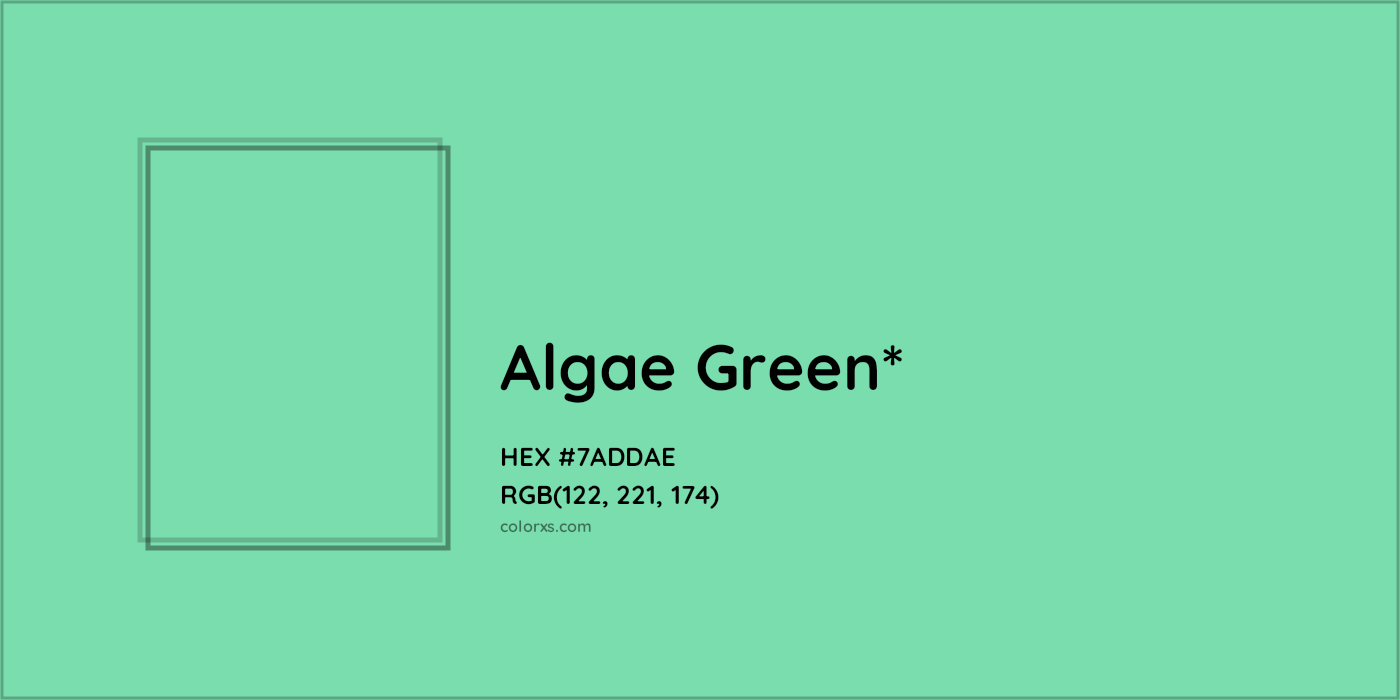 HEX #7ADDAE Color Name, Color Code, Palettes, Similar Paints, Images