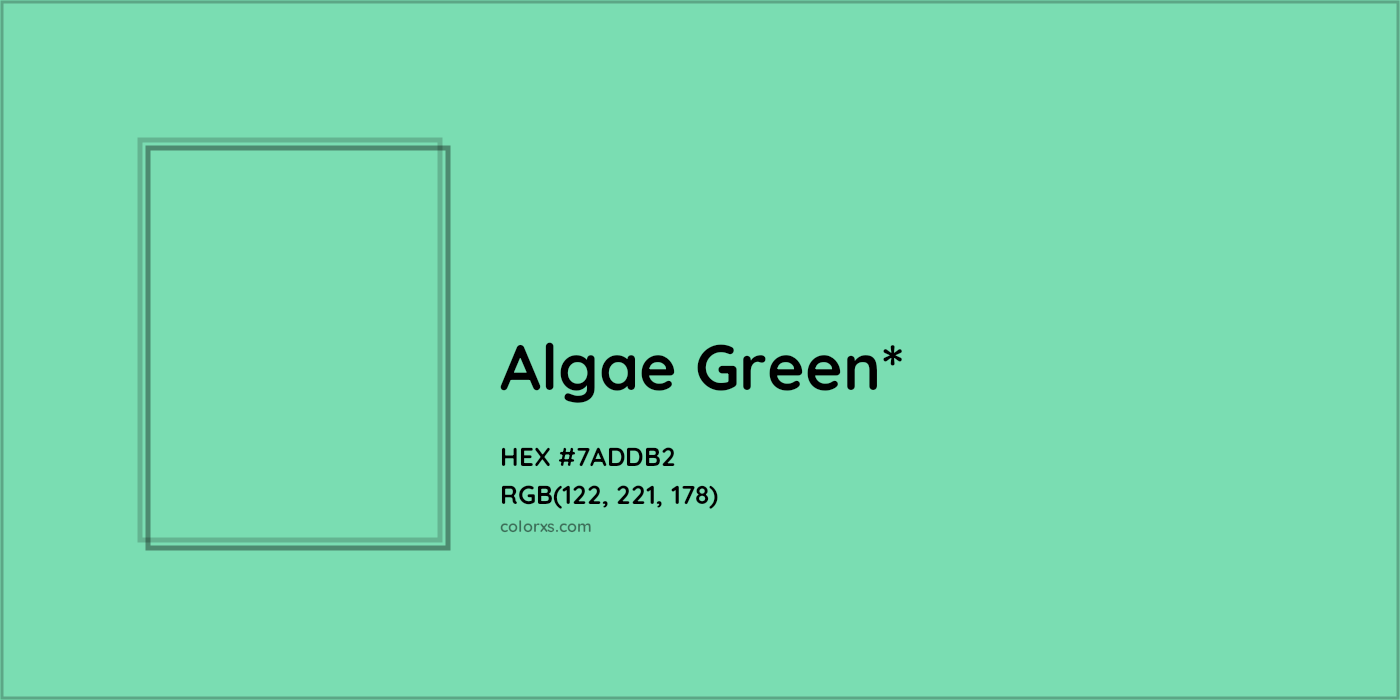 HEX #7ADDB2 Color Name, Color Code, Palettes, Similar Paints, Images