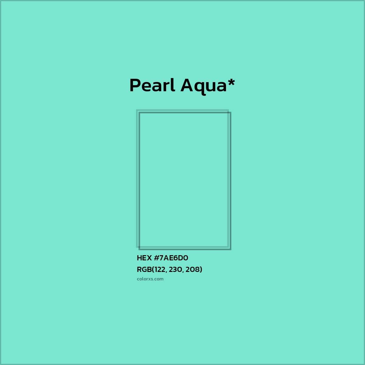 HEX #7AE6D0 Color Name, Color Code, Palettes, Similar Paints, Images