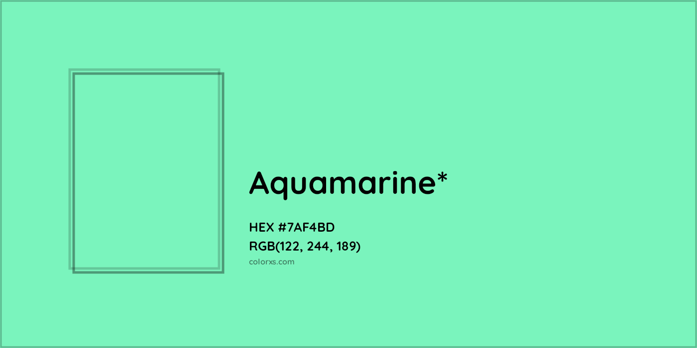 HEX #7AF4BD Color Name, Color Code, Palettes, Similar Paints, Images