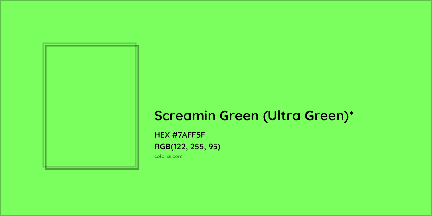 HEX #7AFF5F Color Name, Color Code, Palettes, Similar Paints, Images