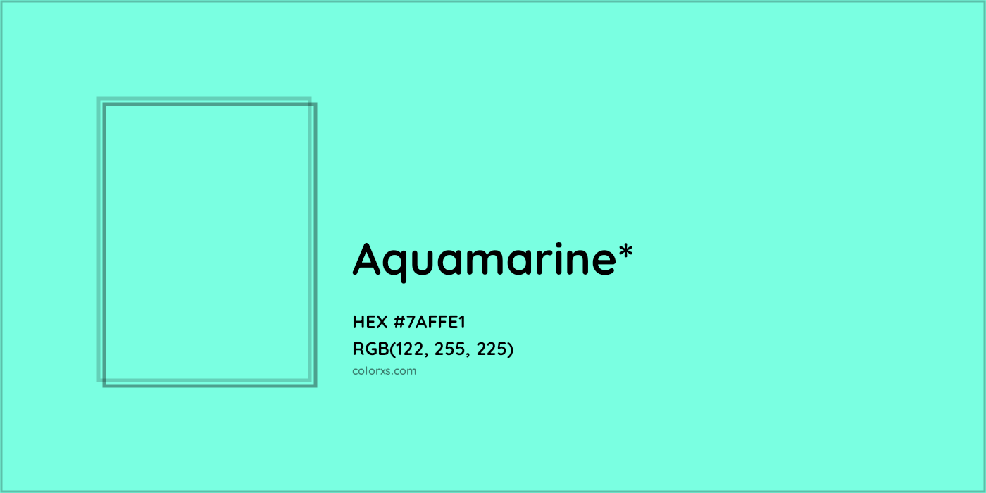 HEX #7AFFE1 Color Name, Color Code, Palettes, Similar Paints, Images