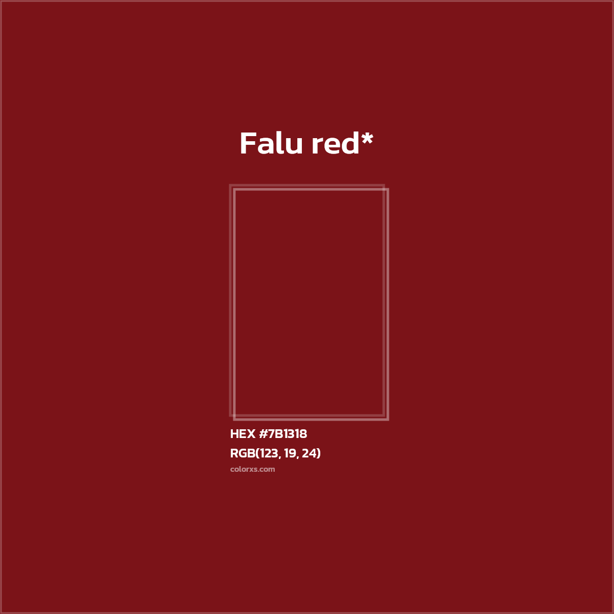 HEX #7B1318 Color Name, Color Code, Palettes, Similar Paints, Images