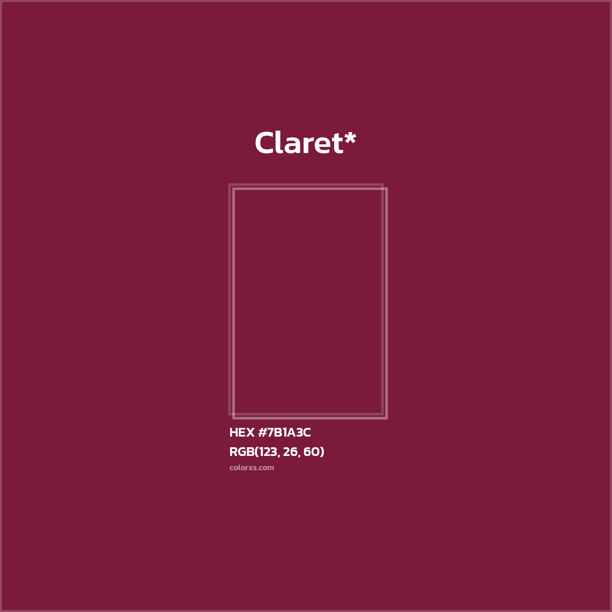 HEX #7B1A3C Color Name, Color Code, Palettes, Similar Paints, Images