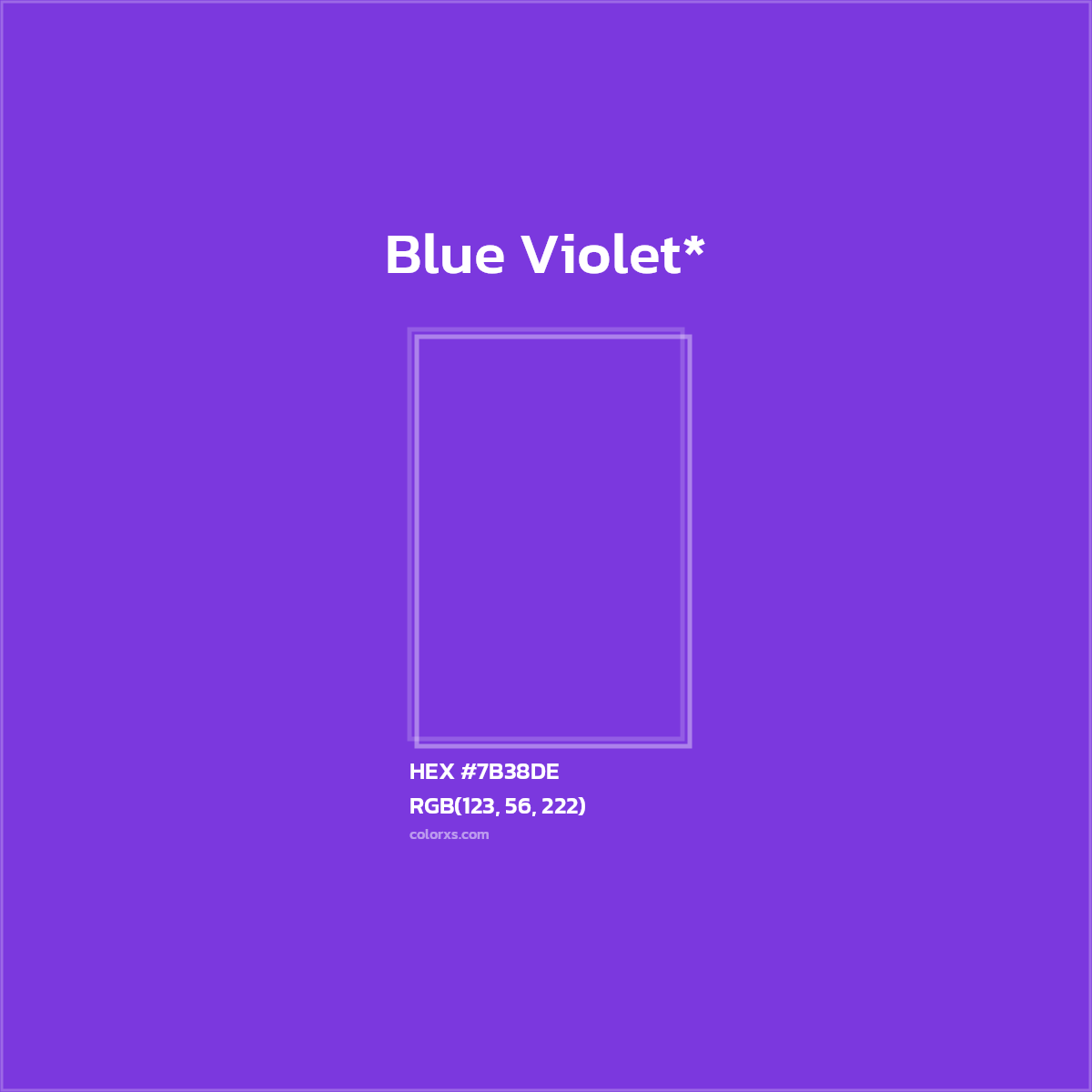 HEX #7B38DE Color Name, Color Code, Palettes, Similar Paints, Images