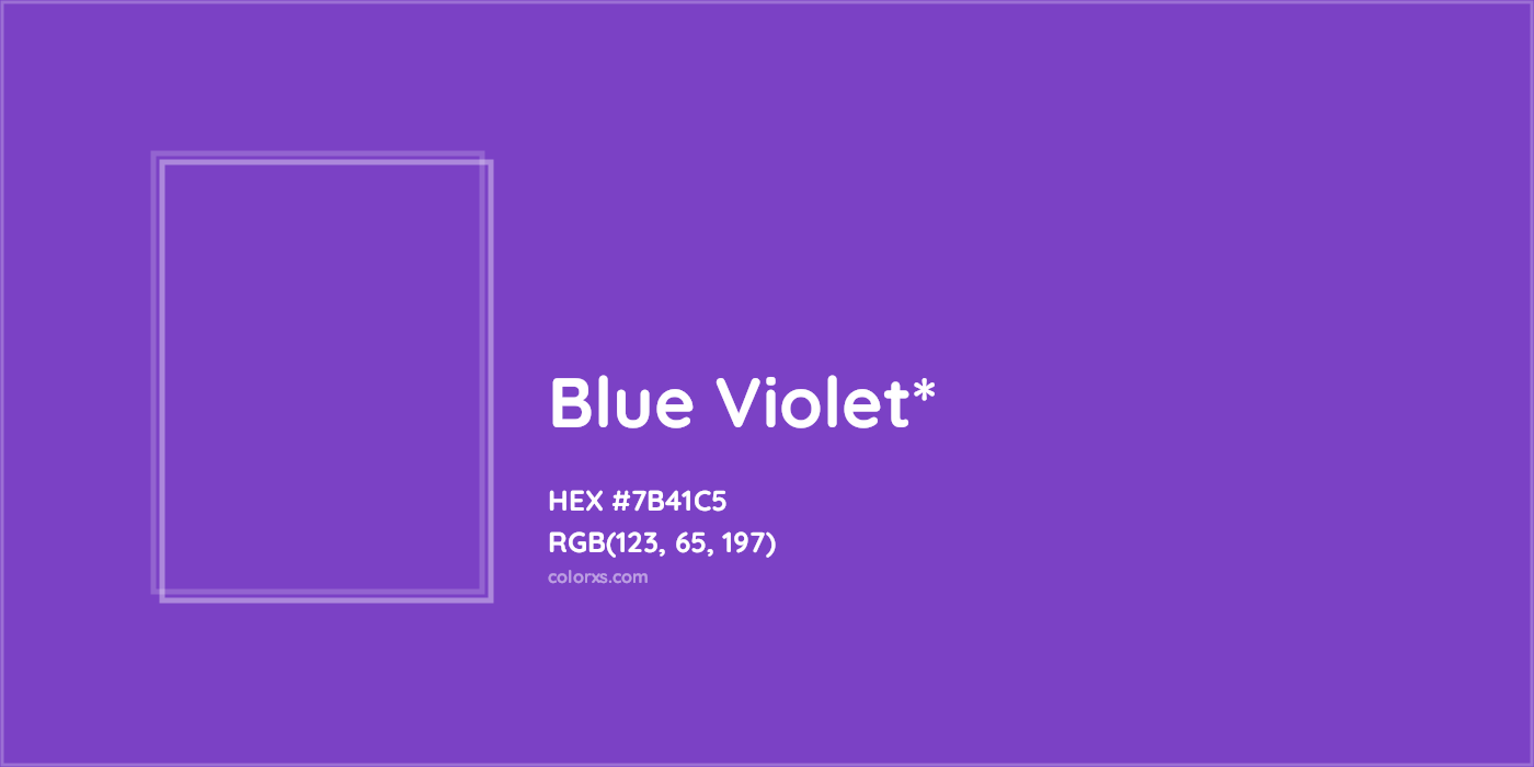 HEX #7B41C5 Color Name, Color Code, Palettes, Similar Paints, Images