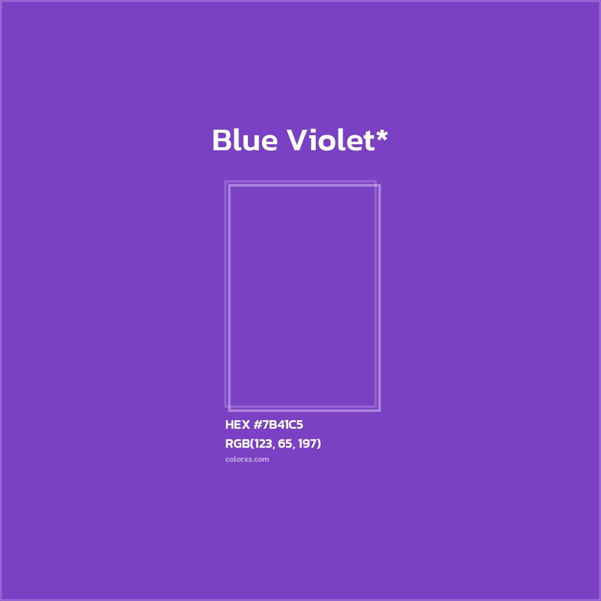 HEX #7B41C5 Color Name, Color Code, Palettes, Similar Paints, Images