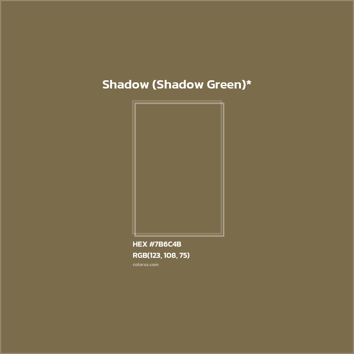 HEX #7B6C4B Color Name, Color Code, Palettes, Similar Paints, Images