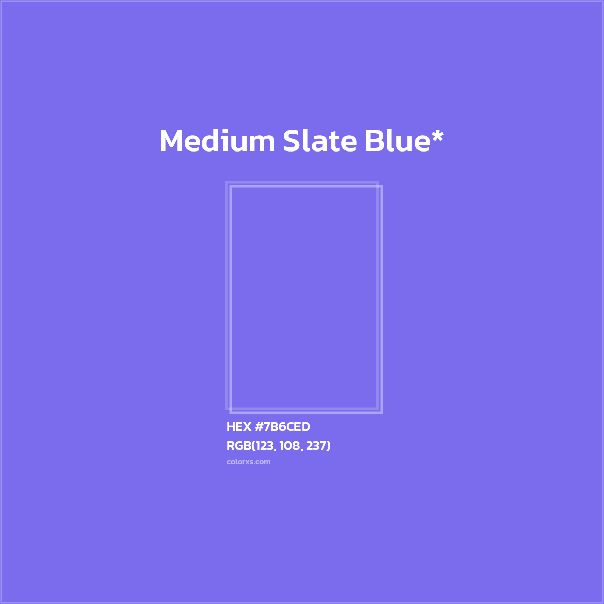 HEX #7B6CED Color Name, Color Code, Palettes, Similar Paints, Images