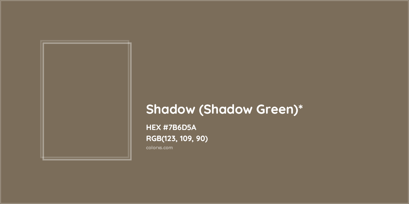 HEX #7B6D5A Color Name, Color Code, Palettes, Similar Paints, Images